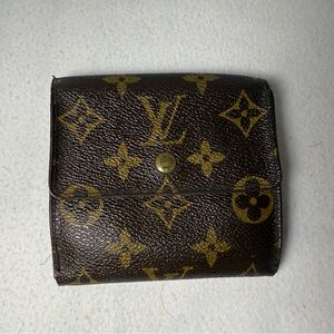 Louis Vuitton Elise tri-fold Brown and Gold Monogram Wallet